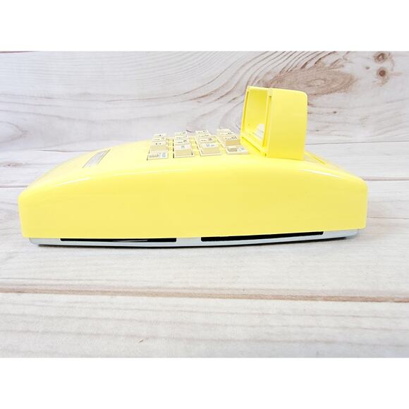 Vintage AT&T Touch Tone Traditional 100 Yellow Telephone Wall Phone - Picture 6 of 16